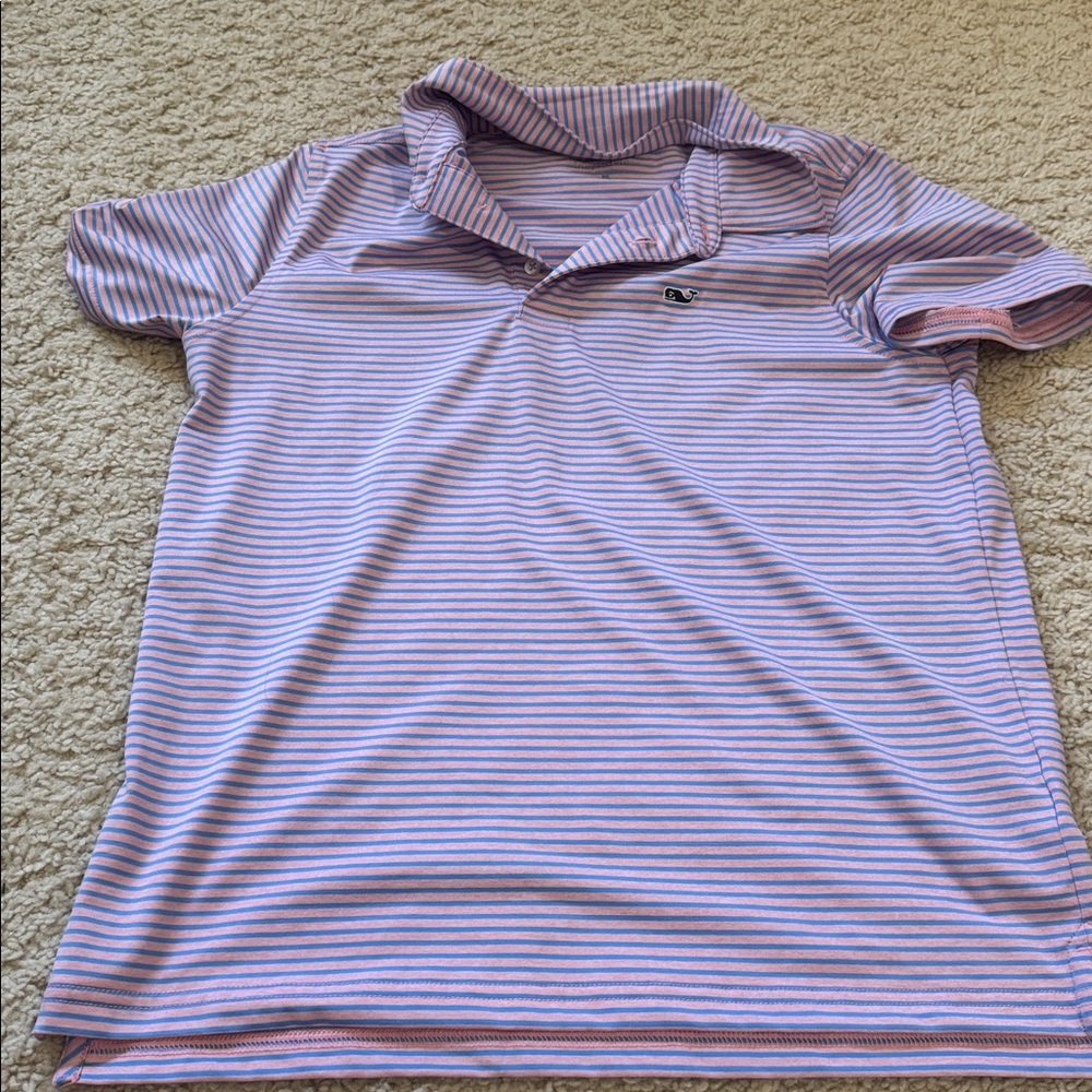 Vineyard Vines Kids' Blue, Green, and Striped Button Down Shirts - Picture 4 of 7